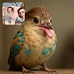 A playful selfie featuring a baby joyfully lying on a pink blanket with arms raised, next to a young person making a silly face by sticking out their tongue, set against a cozy backdrop of blankets and a baby bottle nearby.