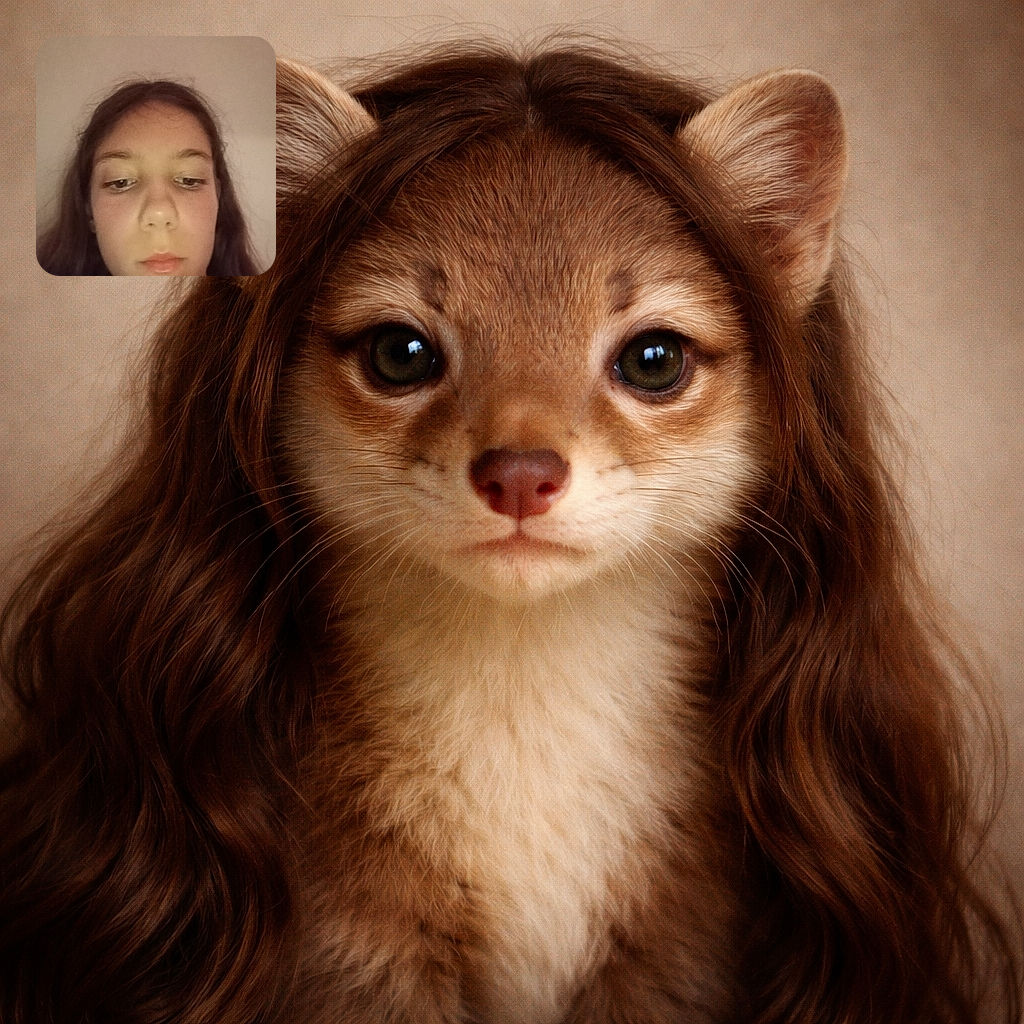 A close-up selfie of a young person with long hair looking slightly downwards, with a neutral expression and a plain wall background, giving off a casual and candid vibe.