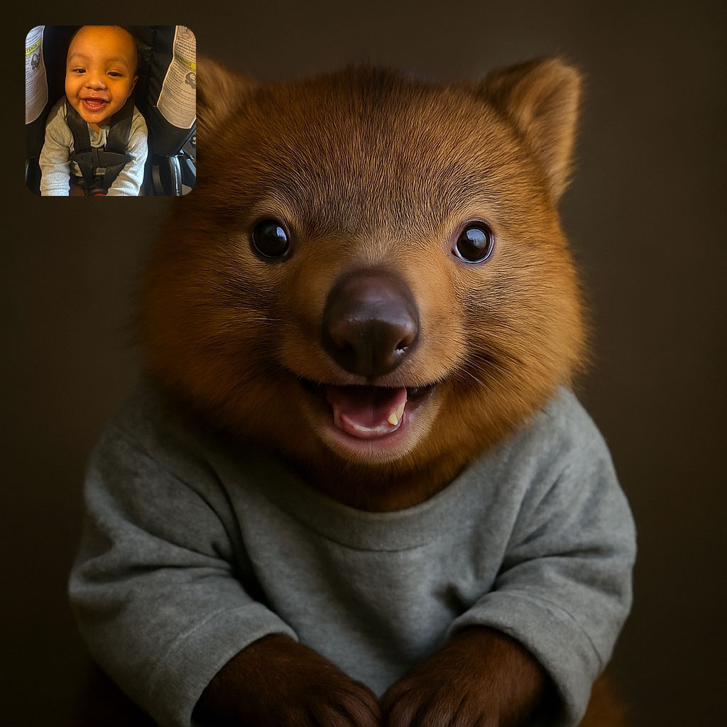 A joyful toddler strapped into a car seat, flashing a big smile and looking straight at the camera with a gleeful expression. The cozy outfit and soft lighting add warmth to this candid moment.