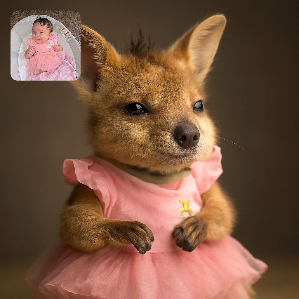 A smiling baby dressed in a pink frilly outfit is comfortably nestled in a cushioned baby seat, wrapped partially in a soft pink and white blanket, with a cozy carpeted floor in the background.