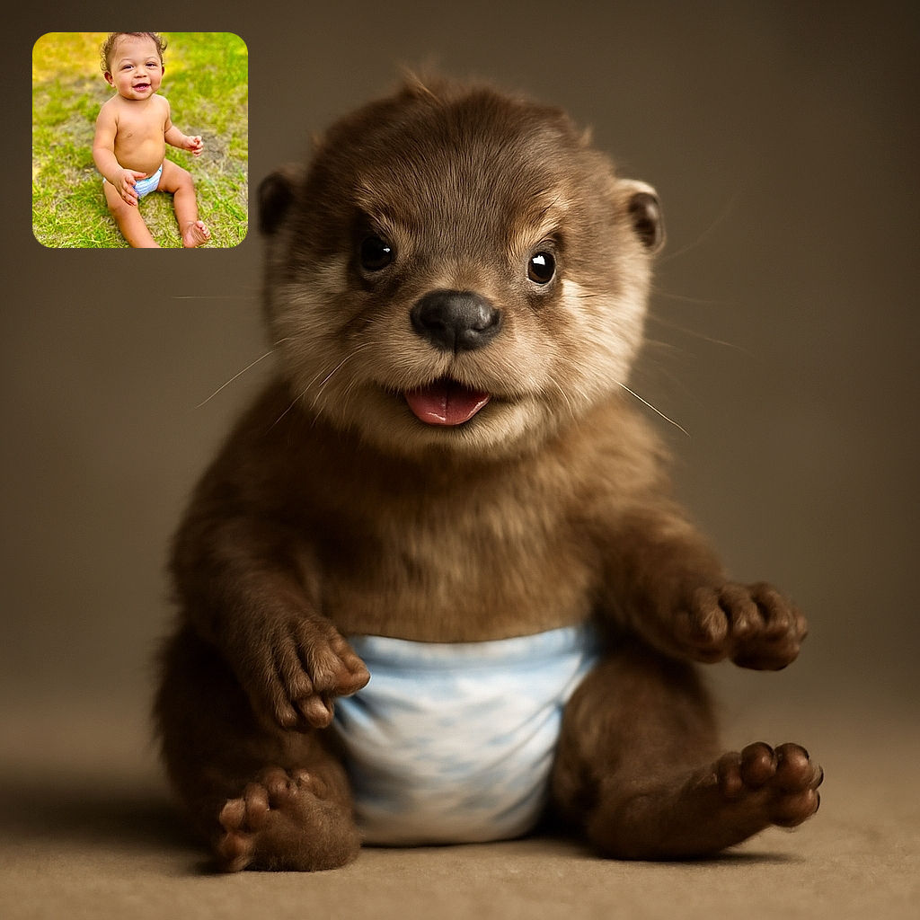 A happy toddler sitting on a patchy grassy lawn, wearing only a diaper, with a bright smile and curious eyes, reaching out as if inviting a playful hug.