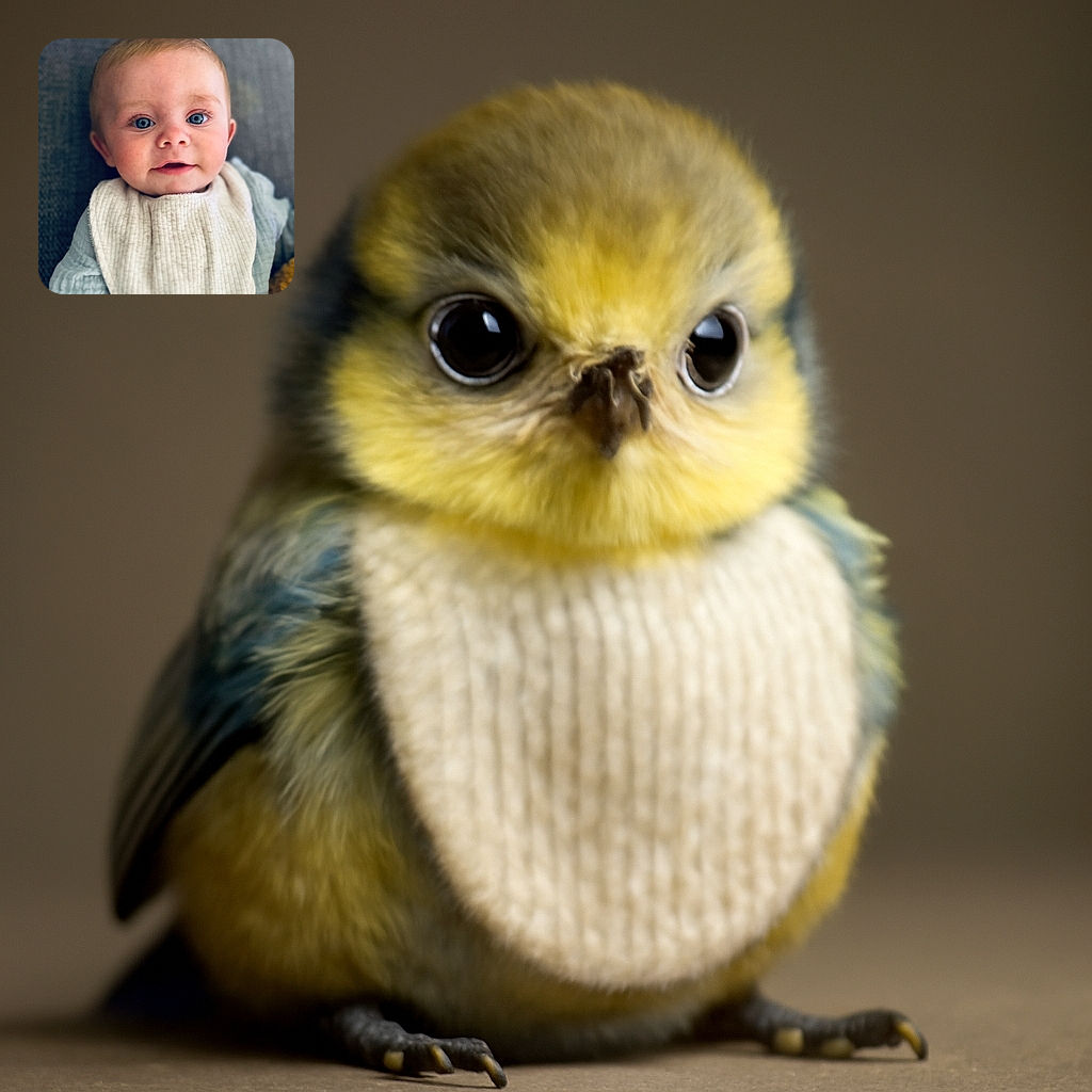 A close-up of an adorable baby with sparkling blue eyes and a soft smile, wearing a cozy bib and light-colored clothing, resting against a textured background that adds warmth and comfort to the scene.