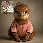 A curious toddler with big eyes and a playful smile is sitting on a cozy couch surrounded by several beautifully wrapped Christmas presents, ready to unwrap the holiday joy.