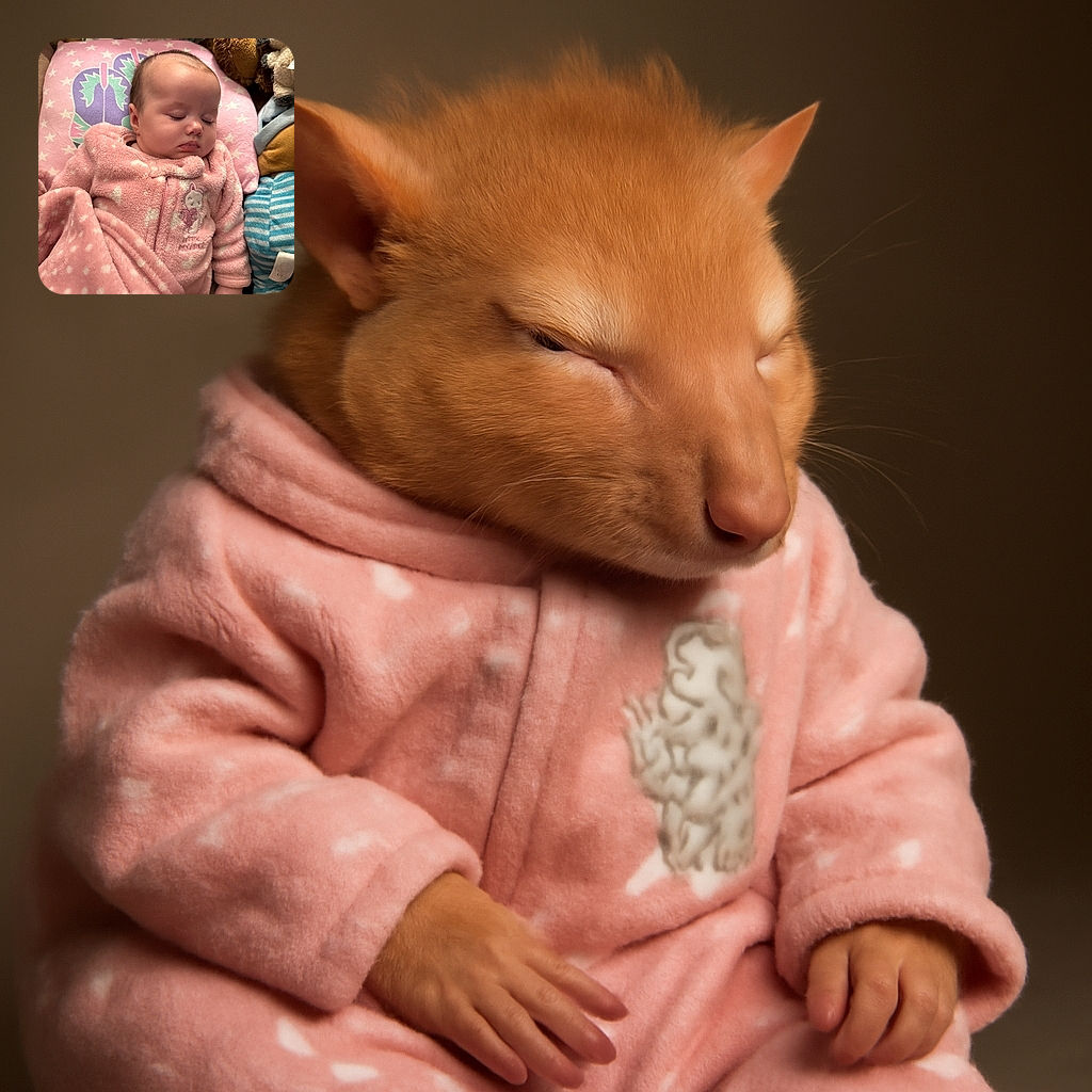 A peaceful baby wrapped in a soft pink blanket, sleeping soundly on a pillow with a colorful pattern, surrounded by plush toys and cozy textures that invite a nap.