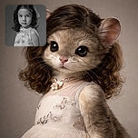A poised young girl with soft curls and a delicate embroidered dress gazes directly at the camera in a beautifully lit black and white portrait, capturing innocence and elegance with a timeless charm.