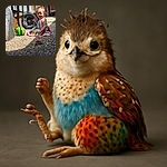 A joyful toddler with curly hair sits on a sunlit pebbled patio, surrounded by bubbles and colorful toys, radiating pure happiness and curiosity.