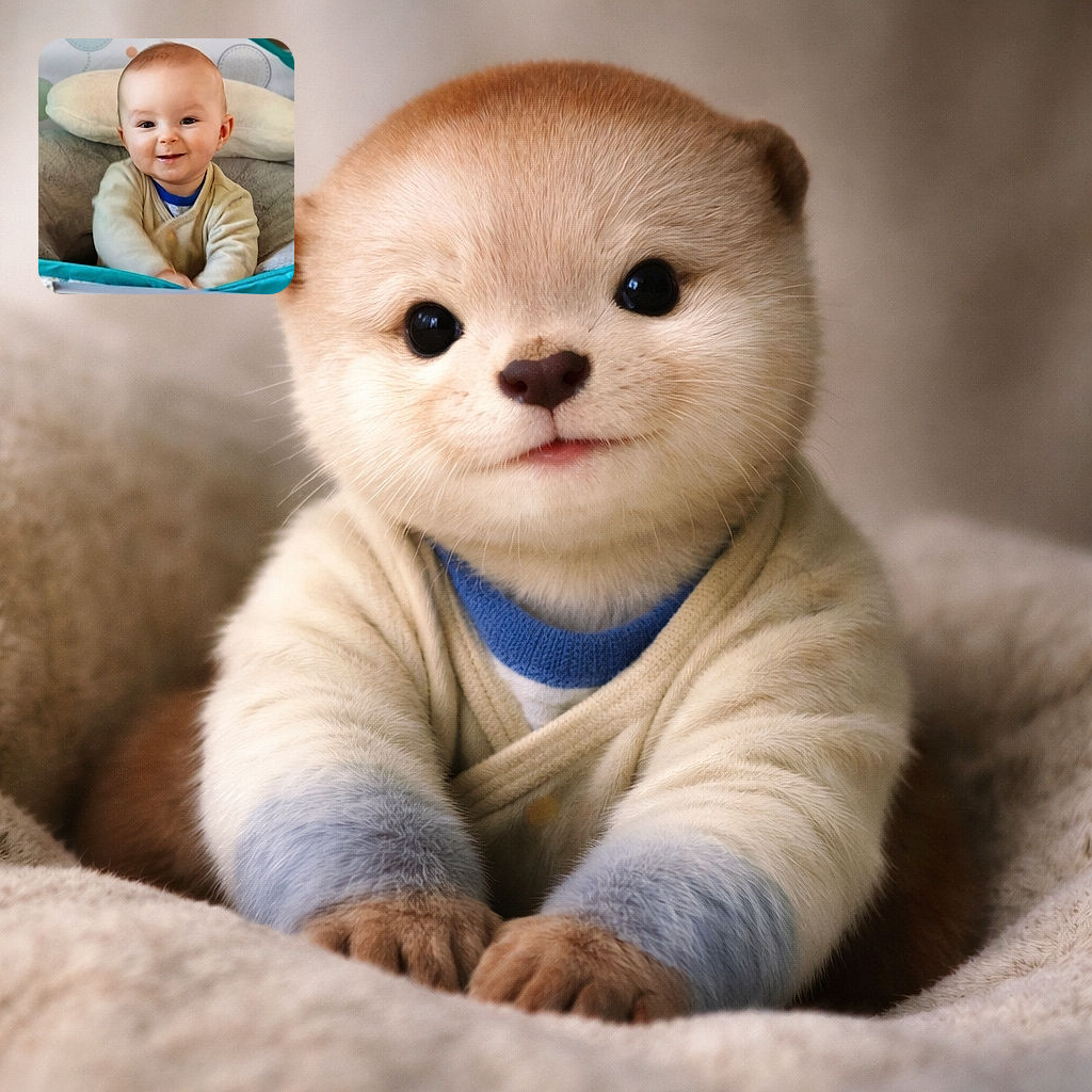 A cute baby with a mischievous smile is sitting comfortably in a cushioned baby seat, surrounded by soft pastel colors and playful circular patterns in the background, radiating pure joy and innocence.