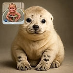 A cheerful baby sitting comfortably in a small bathtub, clutching their legs with a playful smile, surrounded by simple tiled walls and bath accessories, radiating pure bath-time joy.
