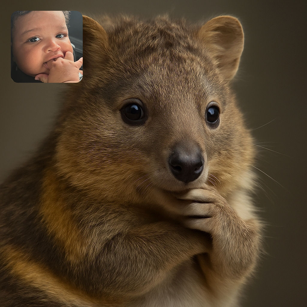 A close-up shot of an adorable baby with curly hair, sucking on their fingers with big, curious eyes reflecting the light. The background is blurred, focusing all attention on the baby's soft, chubby cheeks and tiny hand.