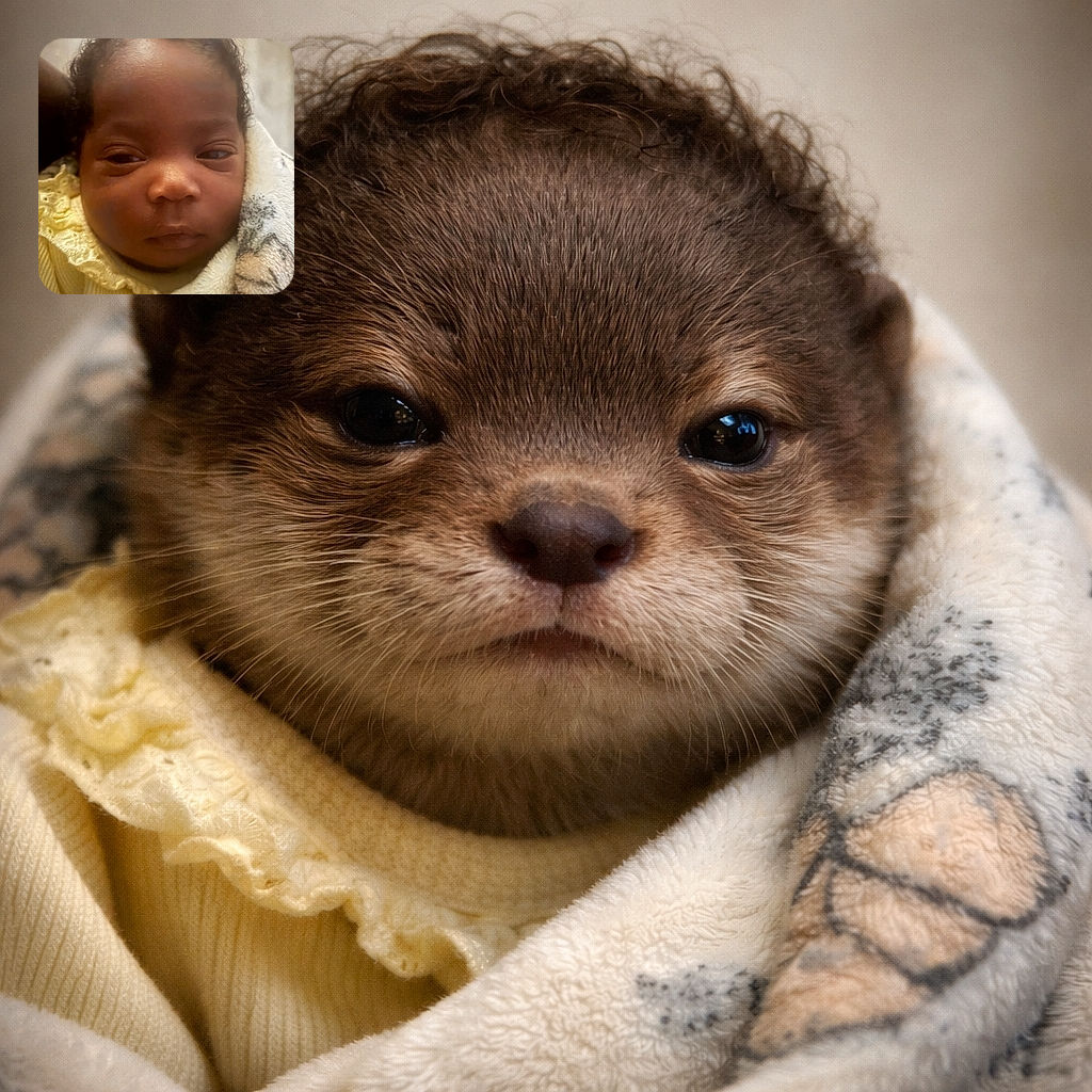 A close-up photo of a calm baby wrapped in a cozy blanket with a soft yellow outfit, eyes half-open as if just waking up from a nap.