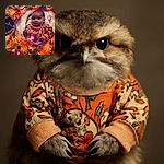 A cozy baby wrapped in a fluffy blanket lies surrounded by autumn leaves and glowing fairy lights, holding a small pink light. Next to the baby is a round board with a cute message marking the baby's 2-month milestone in November.