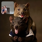 Two cheerful kids are caught mid-play in a bright, plain room. One is giving the other a piggyback ride, while the one being carried sticks out their tongue in a silly, carefree moment.