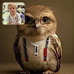 An adorable baby with big curious eyes sits on a colorful play mat, dressed in a cute white outfit with printed suspenders and a red bow tie, holding a pink toy, surrounded by soft toys and a cozy play area.