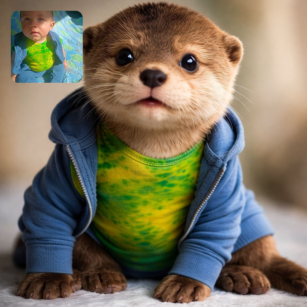A curious toddler dressed in a vibrant green shirt and cozy blue outfit gazes upward with a soft expression, sitting on a colorful dinosaur-themed blanket that adds a playful backdrop to this candid moment.