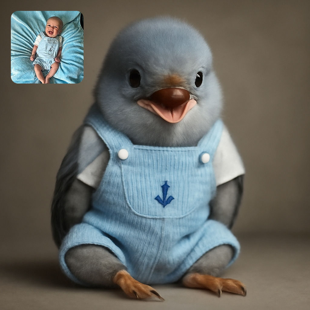A joyful baby is lying on a soft, light blue blanket with a chevron pattern, wearing a cute blue and white striped romper with an anchor emblem. The baby is smiling widely, radiating pure happiness and innocence.