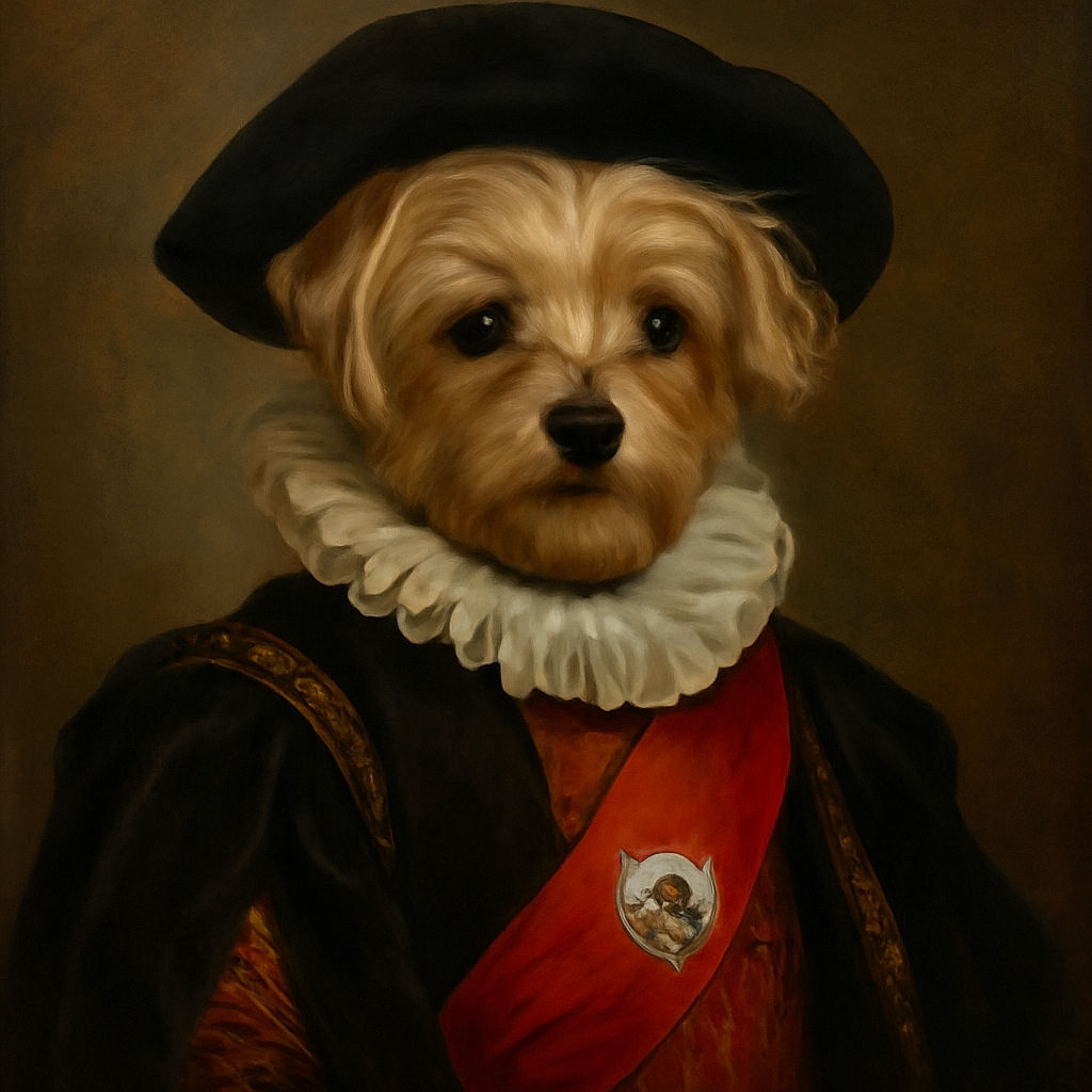 A cozy indoor photo of a person holding a small dog wearing a red bandana, standing in front of a colorful, decorated Christmas tree. The person smiles gently, dressed in a light yellow sweatshirt and green shorts with a Grinch pattern, capturing a warm holiday moment.