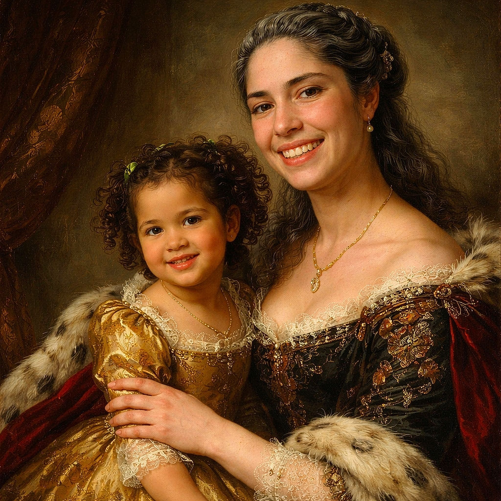 A beaming adult photobombs a tiny VIP in a pink plastic swing — toddler giving a cheeky grin while the grown-up flashes an enormous smile like they just won a donut-eating contest. Backyard house, trees and a swing arch frame the candid, sunlit moment.