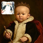 A cute baby dressed in a cozy panda onesie lies in a stroller, clutching a small toy with a blue pacifier in their mouth, looking curiously at the camera. The soft blankets and stroller frame create a snug and warm environment.