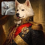 A fluffy white and grey husky is lounging comfortably on a couch, looking slightly sleepy with its tongue peeking out. The photo has a cozy home vibe but is slightly blurry. There's a visible watermark text overlay at the bottom left corner indicating the phone model and year.
