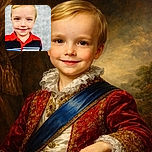 A cheerful young boy with blonde hair and a mischievous smile poses in a colorful striped polo shirt against a softly blurred background, with bold text overlay in the top right corner reading 'ACA 25-'26'.