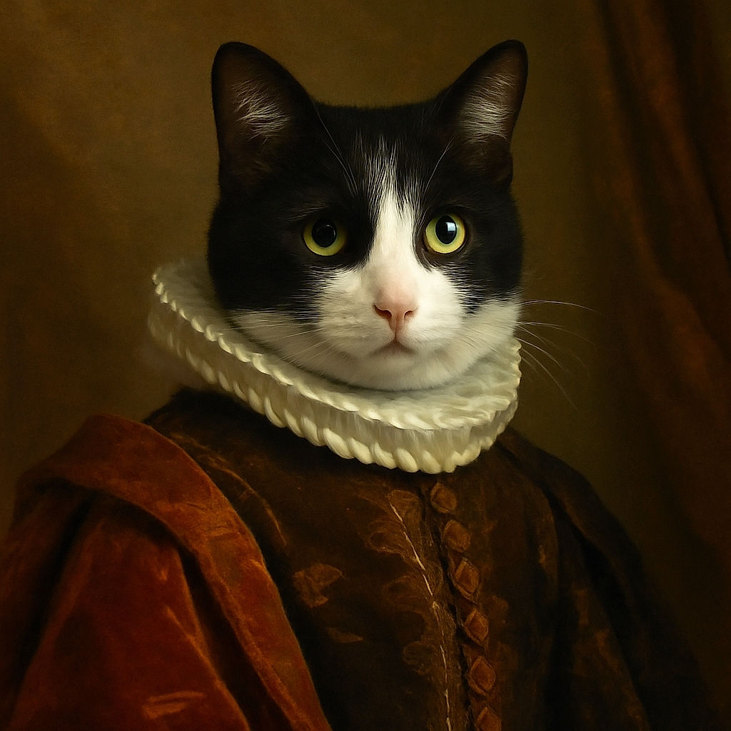 A black and white cat sits poised on a cozy cat tree perch, illuminated softly by a glowing spherical lamp nearby. The scene is calm and homey, with the cat's curious eyes reflecting the gentle light in a dimly lit room.