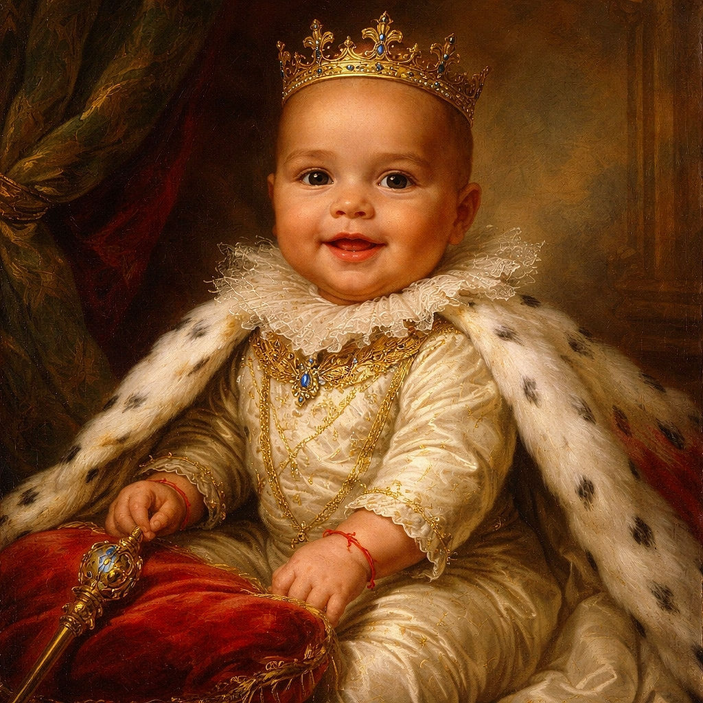 A joyful baby lying on a patterned quilt, grabbing their own foot with a big smile and bright eyes, radiating pure happiness and curiosity.