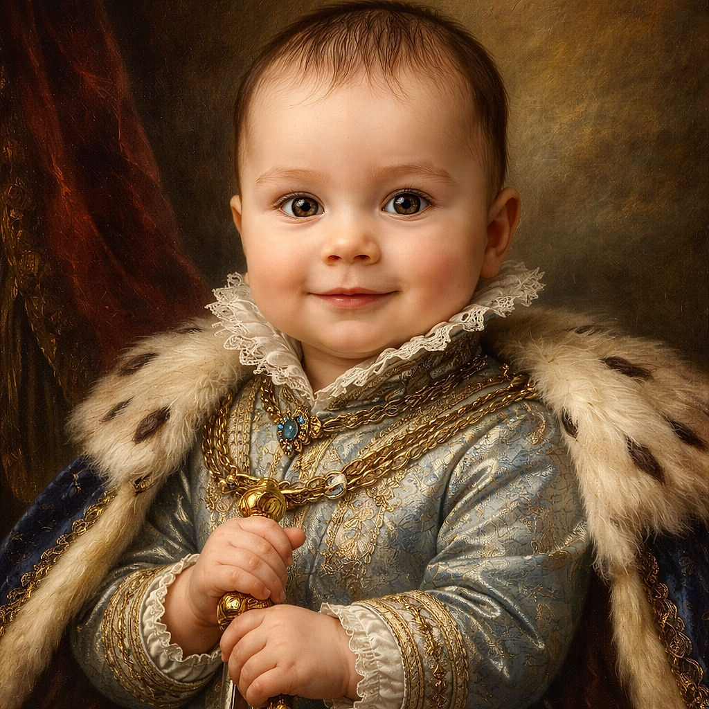 A tiny, smirking baby steals the spotlight like the CEO of cuddles while two proud adults flank him — hands, smiles, and buttoned shirts form a perfect family portrait with soft outdoor bokeh.