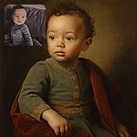 A curious toddler in cozy pajamas sits on a couch, looking off to the side with a thoughtful expression, while a colorful blanket peeks from the background.