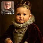 A wide-eyed baby wearing an adorable panda-themed outfit gazes curiously at the camera while lying on a soft textured blanket, capturing pure innocence and cuteness overload.