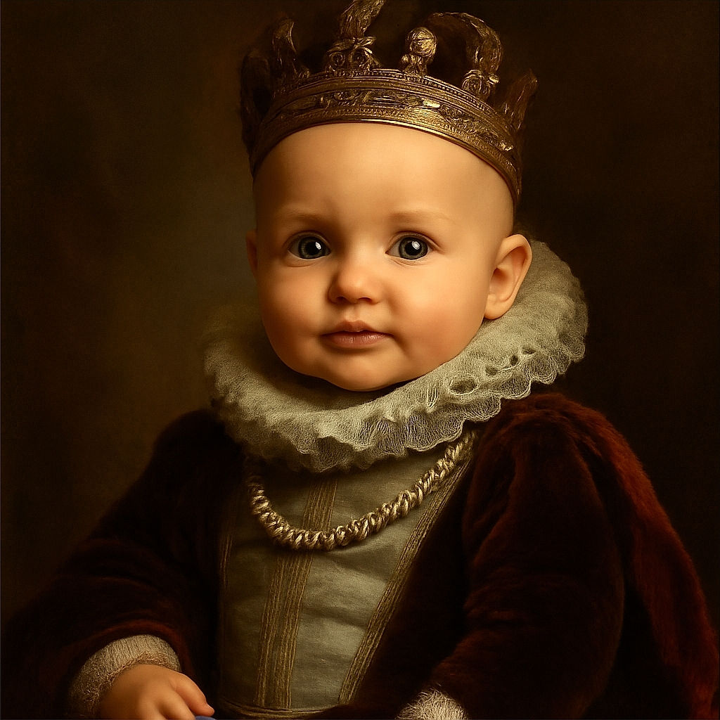 A wide-eyed baby wearing an adorable panda-themed outfit gazes curiously at the camera while lying on a soft textured blanket, capturing pure innocence and cuteness overload.