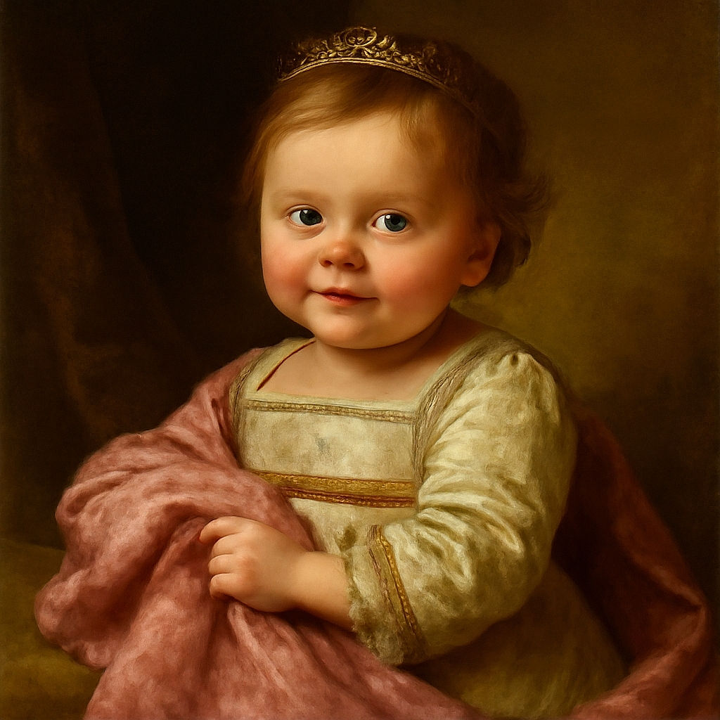A cherubic baby with sparkling blue eyes and tousled hair snuggles warmly under a soft, textured pink blanket, flashing a gentle smile that could melt even the coldest hearts.