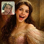 A joyful child with a big open-mouthed smile wearing colorful headphones, captured indoors with a slightly blurry effect and soft lighting, radiating pure excitement and energy.