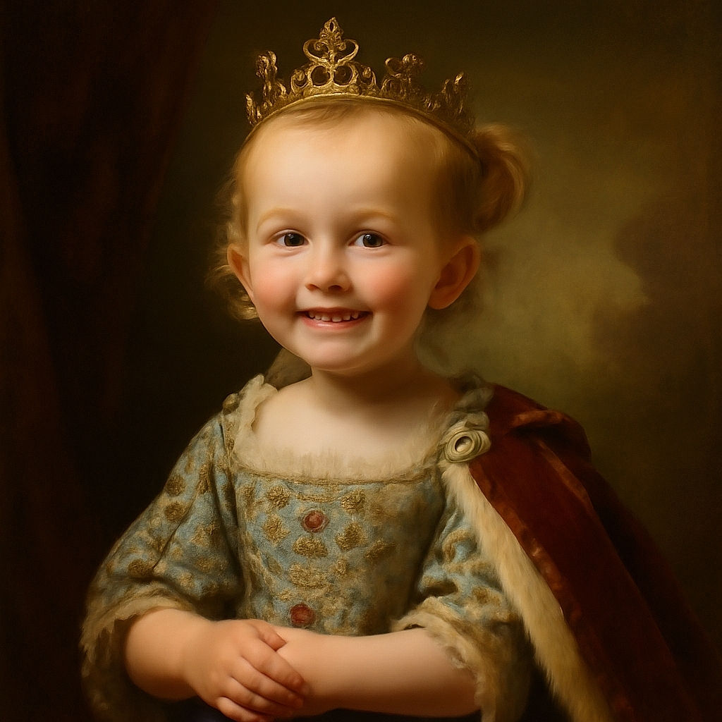 A joyful toddler with a tiny ponytail is sitting at a table, eagerly engaging with a coloring book featuring cartoon characters. The background shows a cozy indoor setting with colorful toys and child-sized furniture, creating a warm and playful atmosphere.