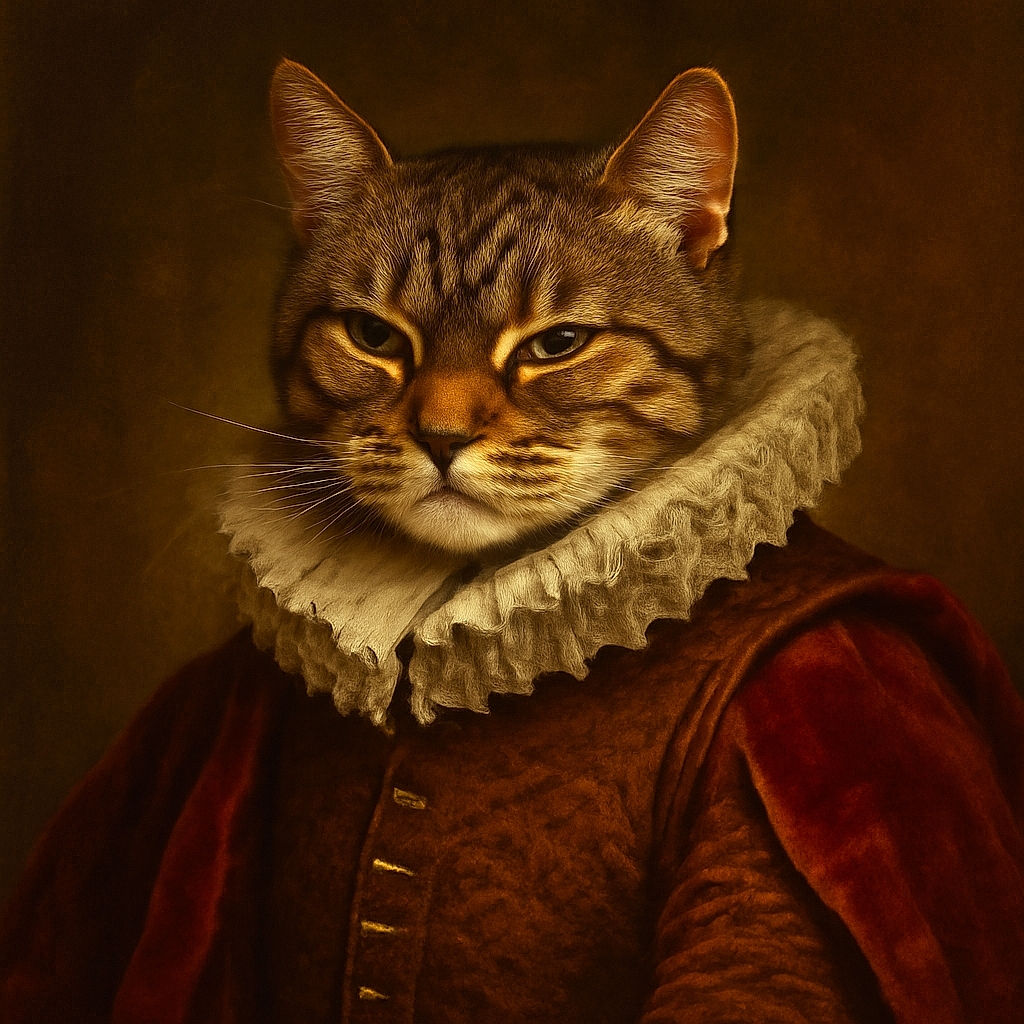 A cozy tabby cat is curled up and snoozing on a colorful knitted blanket with a soft pillow beneath its head, surrounded by a homey background with cardboard boxes and floral wallpaper.