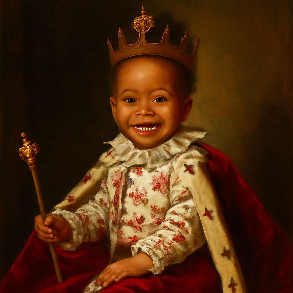 A curious toddler in festive pajamas lies on a teal rug surrounded by colorful toys and books, including a xylophone and a plush pink dog, with a cozy home setting featuring a fireplace and warm lighting.