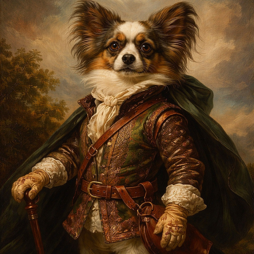 A fluffy dog is lying on a wooden floor, looking curiously upside down at the camera with big expressive eyes. Nearby, some cables and a wheel are visible, adding a casual home vibe. The photo has a WhatsApp notification overlay on top, partially covering the dog's head.