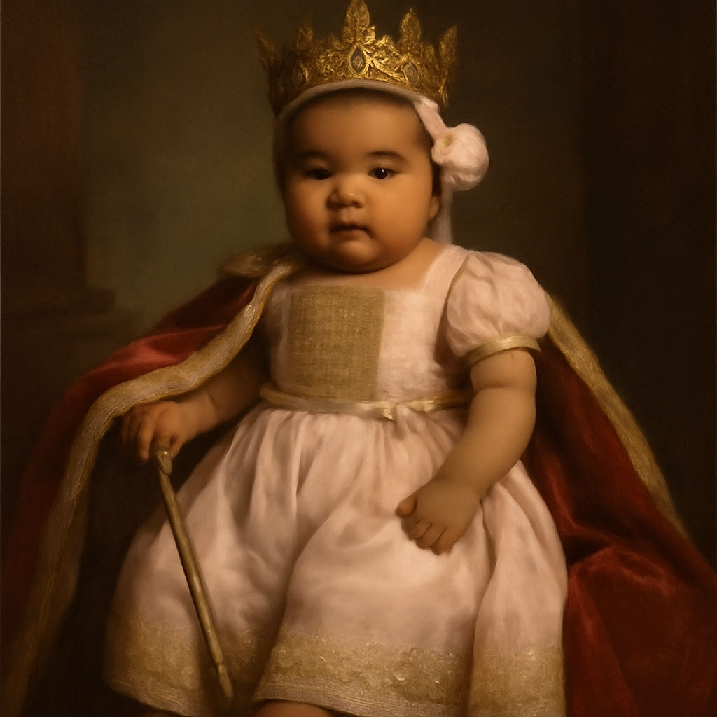 A cute baby in a pink outfit lies on a floral milestone blanket with numbers and text for tracking age, looking curiously at the camera. The photo has a timestamp overlay at the bottom, adding a digital diary vibe.