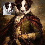 A studio-perfect pup posing like it's auditioning for Best Dramatic Stare — one icy blue eye, one warm brown, and enough fluff to start its own cloud service. Looks offended in the most adorable, professional way.