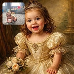 A gleeful toddler in a diaper is mid-crawl toward the camera, mouth wide in a joyous grin—surrounded by colorful toys, a beach ball, and toy bins under a bright backlit window with curtains. The scene looks like pure playtime chaos captured at the perfect silly moment.