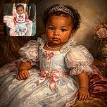 A cute baby comfortably seated in a car seat, wrapped in a pastel-colored blanket, wearing a Minnie Mouse outfit with matching bib and socks. The baby looks calm and observant, surrounded by cozy textures and soft lighting.