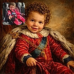A cheerful toddler with curly hair wearing red and white striped pajamas is securely buckled into a car seat, reaching for the cup holder, with a cozy car interior and a rainy window backdrop.