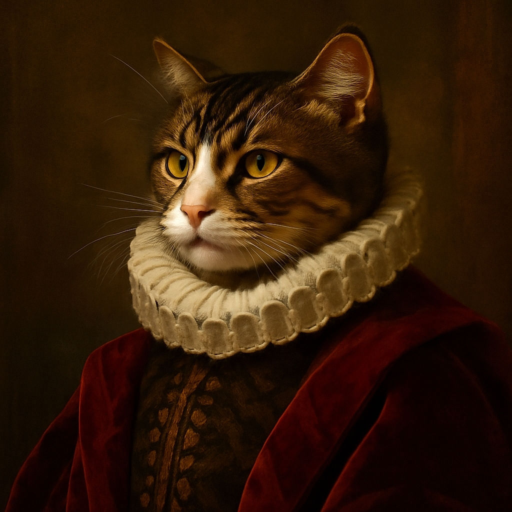 A cozy tabby cat lounging on a vibrant yellow blanket inside a tiled nook, being gently petted by a person wearing a striped sweater sleeve. The warm lighting highlights the cat's attentive gaze and soft fur, creating a snug and peaceful atmosphere.