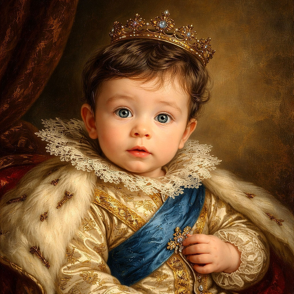 A wide-eyed baby with fluffy hair sits securely strapped in a car seat, gazing curiously at the camera with soft natural light highlighting the innocence of the moment.