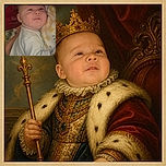 A contented baby lounges like a tiny pillow emperor, gazing at the camera from a cozy nest of blankets while appearing to silently judge everyone’s bedtime routine.