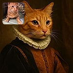 A close-up shot of a ginger tabby cat lounging inside a pet carrier, its amber eyes reflecting a curious gaze while its whiskers and soft fur are sharply detailed against the muted background of the carrier's interior.