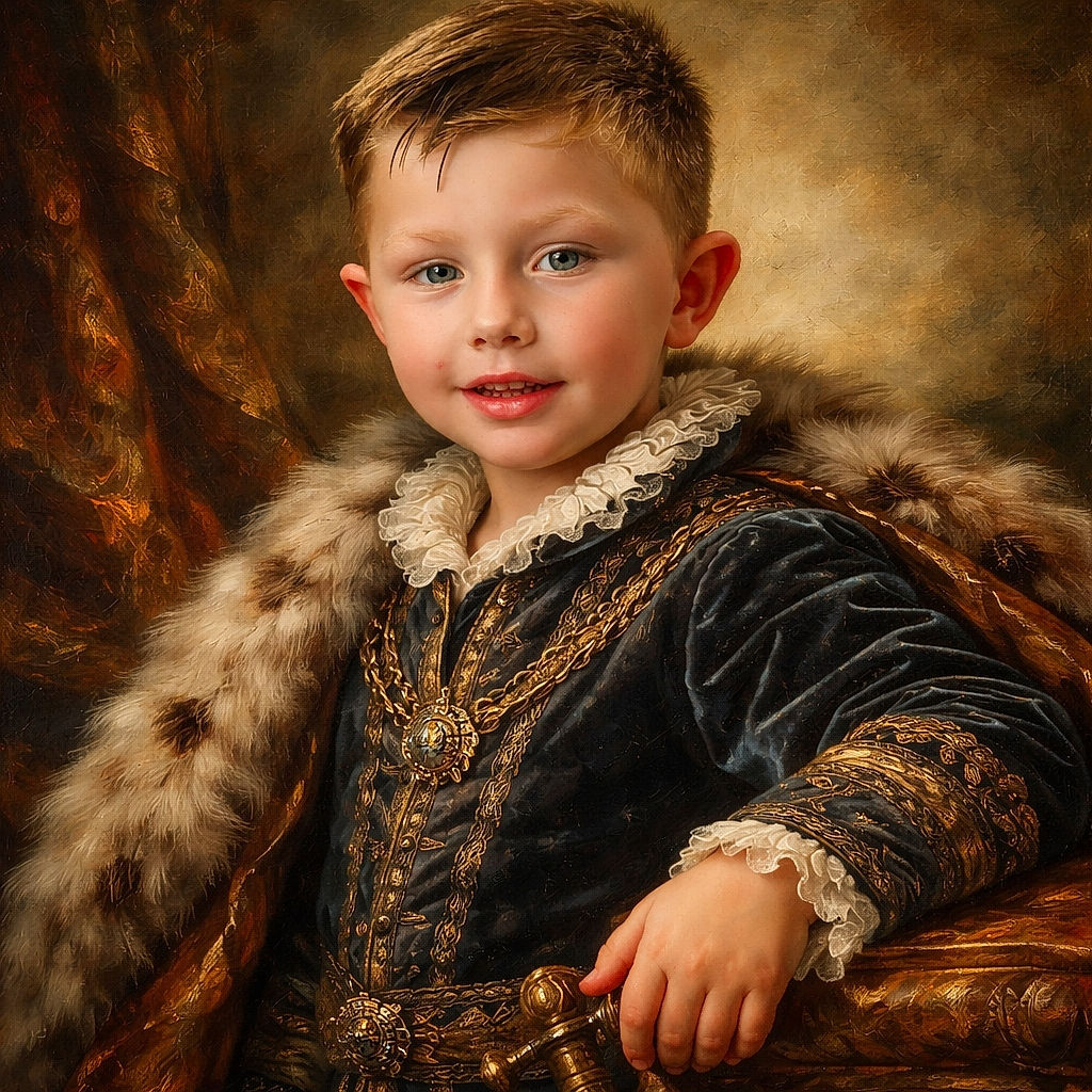 A cheerful little boy lounging in the backseat like he owns the car — hair slightly tousled, grin showing a few teeth, and summer-shirt vibes with a window and road signs peeking outside.