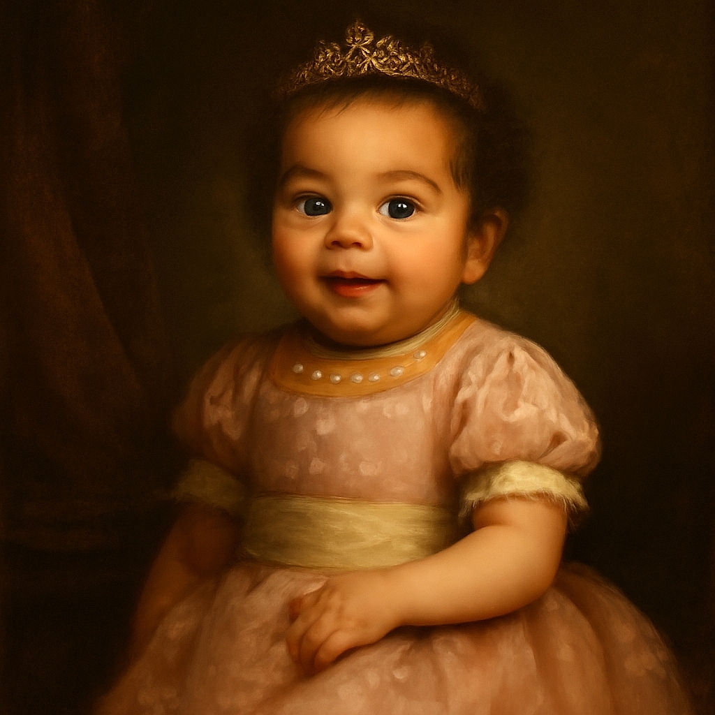 A joyful baby with sparkling eyes and a wide smile is comfortably seated in a baby carrier, wearing a cute pink onesie and striped socks, radiating pure happiness and innocence.