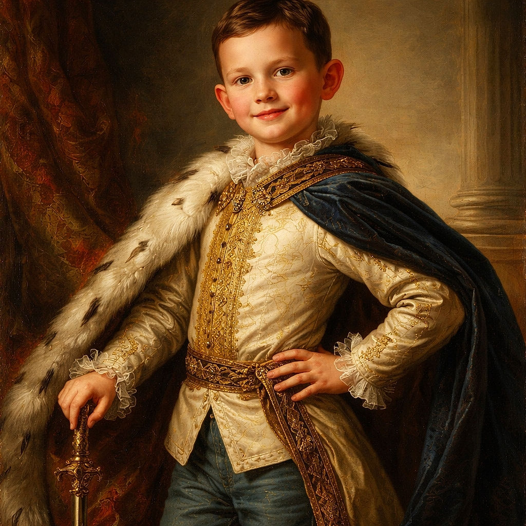 A cheeky kid appears to be holding the tip of the Eiffel Tower like a magical paperweight — sunlit plaza, dramatic long shadow, ripped jeans, and a crowd of tiny tourists providing background applause.