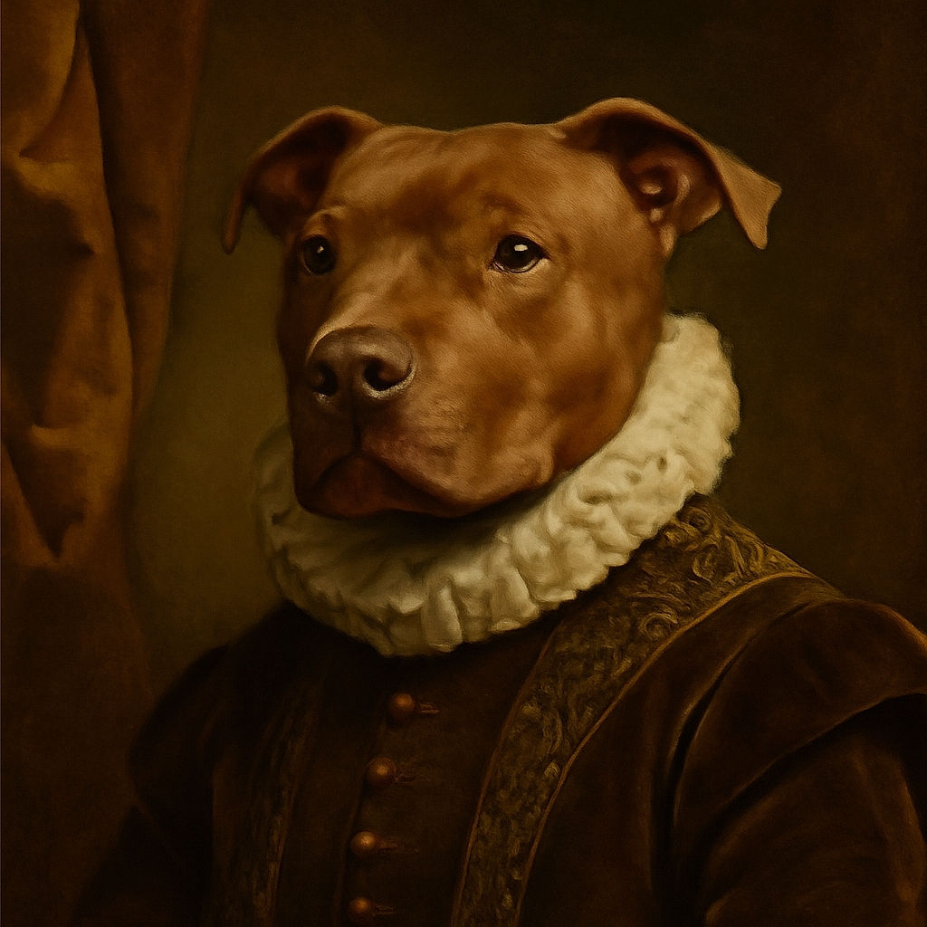 A charming dog with soulful eyes sits attentively on a wooden floor, looking up with a mix of curiosity and loyalty, framed by a cozy indoor setting with a couch and a teal piece of furniture nearby.