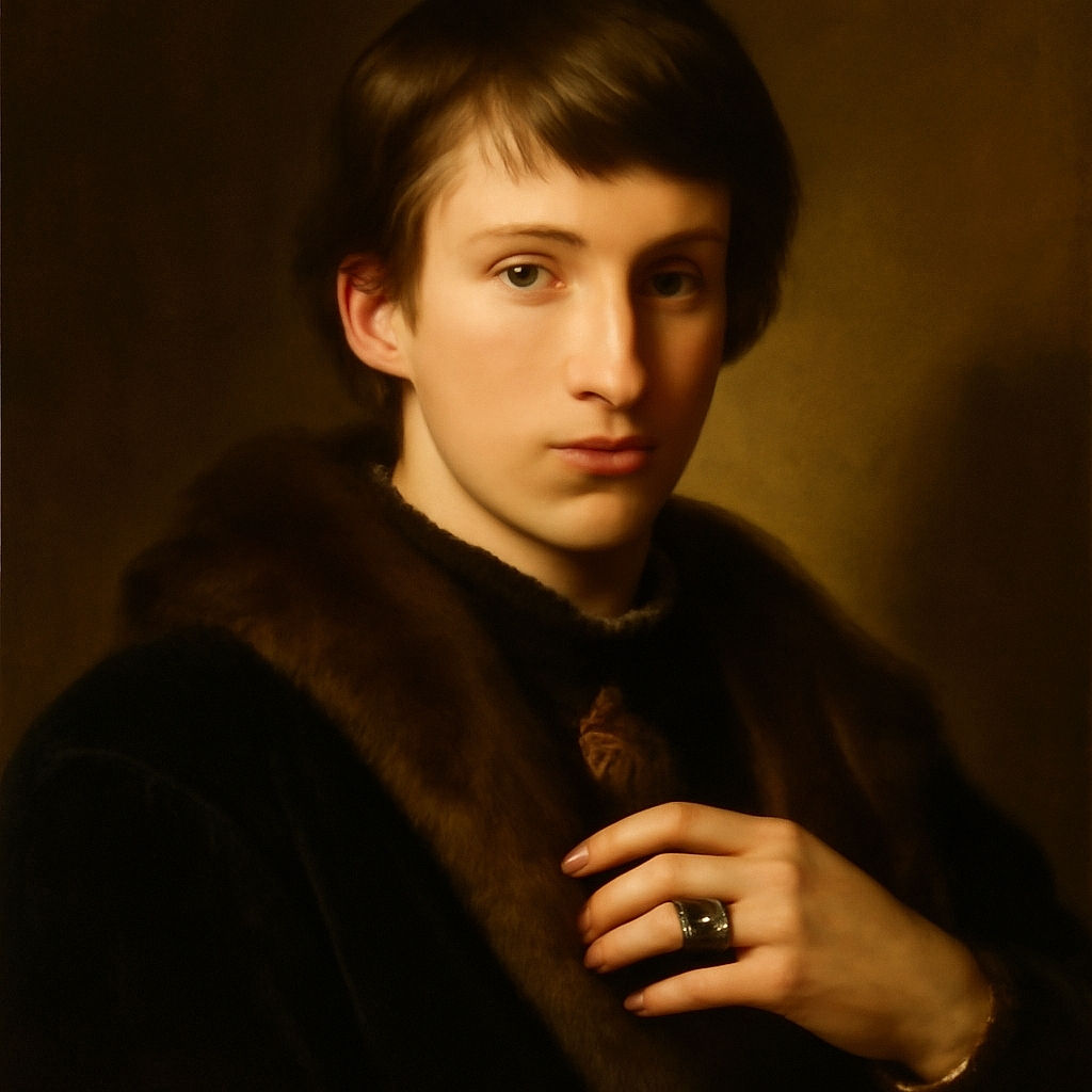 A close-up portrait of a young person with a thoughtful expression, resting their chin on their hand adorned with a ring. The image has a soft focus and warm lighting, giving it a nostalgic and contemplative vibe. The photo is framed within a social media interface with text wishing the class of 2020.